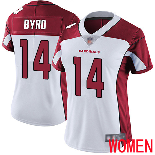 Arizona Cardinals Limited White Women Damiere Byrd Road Jersey NFL Football #14 Vapor Untouchable->women nfl jersey->Women Jersey